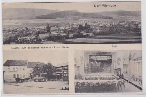 70551 Feldpost AK Dorf Wienrode - Gasthof zum deutschen Kaiser v Louis Pieper