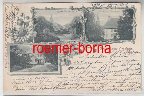 70628 Salutation multi-image Ak en Itzehoe Château, Eichthal, Cour de Princesse 1901