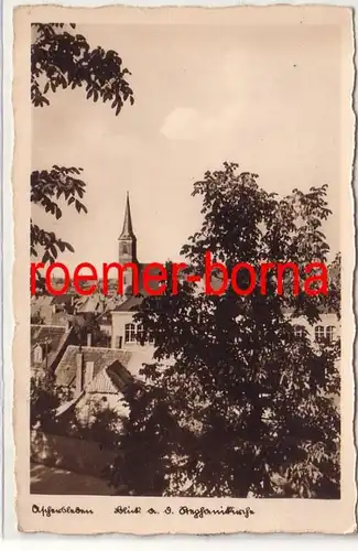 71678 Ak Aschersleben Blick auf die Kirche 1937