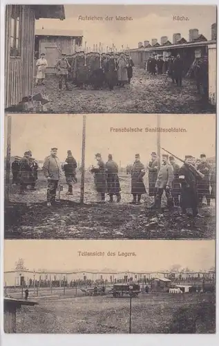 71760 Mehrbild AK Gefangenen Lager 'Merseburg' - Küche & Teilansichten 1914