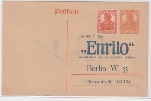 72375 DR Carte postale complète P110 Zuschriftung Firma Enrilo GmbH Berlin