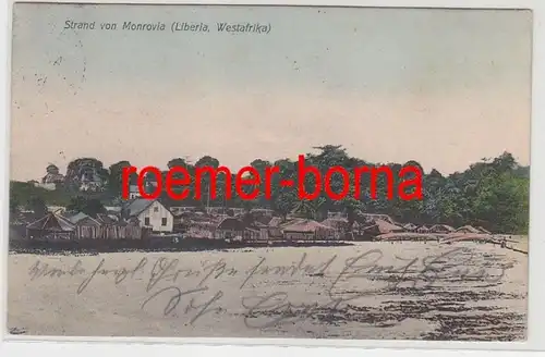 72844 Ak Plage de Monrovia (Liberia Afrique de l'Ouest) vers 1900