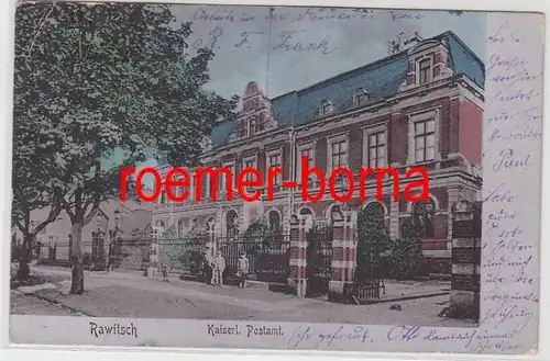 73682 Ak Ravitsch Cercle Poznan impérial Bureau de poste 1905