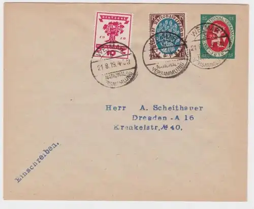 74188 DR Ensemble des affaires couverture PU48/A1/2 Assemblée nationale de Weimar 1919