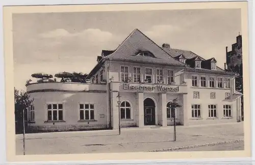 75850 AK Naumburg, Saale - Gaststätte Eiserner Wenzel, Frontansicht um 1940