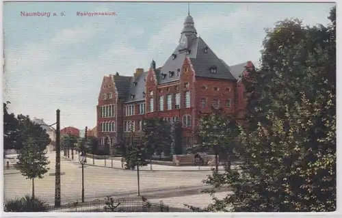 76035 AK Naumburg an der Saale - Realgymnasium, Gesamtansicht um 1930