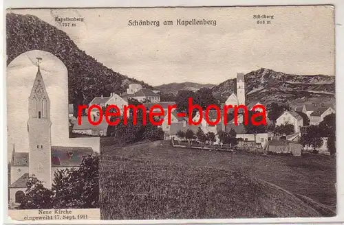 76543 Ak  Schönberg am Kapellenberg Neue Kirche 1911