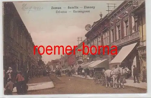 77603 Ak Zemun Semlin Zimony en Serbie Herrengasse vers 1920