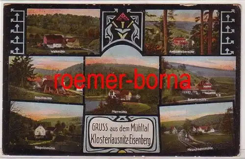 77906 Multi-image Ak Gruss de la vallée du Mühl Klosterlausnitz-Eisenberg vers 1930