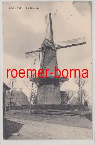78262 Feldpost Ak Iseghem en Belgique le Moulin Windmühle 1915