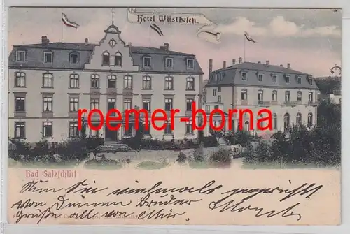 78359 Ak Bad Salzschlirf Hotel Wüsthofen vers 1910