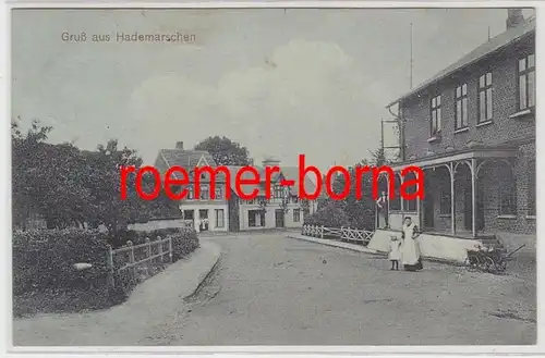 78830 Ak Salutation de Hademarschen 1912