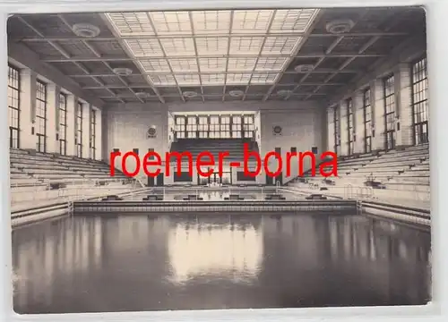 78860 Ak Rostock Piscine intérieure 'Neptun' Hall avec tribune 1952