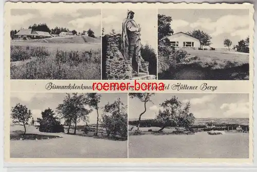 78986 Ak Monument Bismarck a.d. Aschberg - Cendrillon Hüttener Berge vers 1940