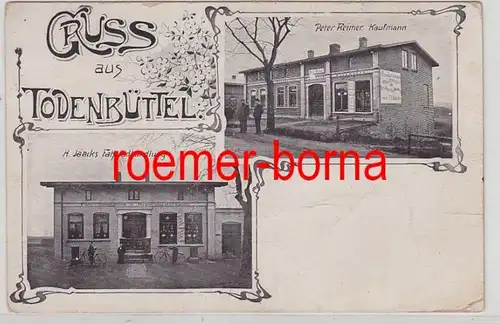 79159 Multi-image Ak Gruss de Todenbüttel Magasin Reimer / Jaacks Bicyclettes 1908