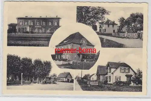 79216 Multi-image Ak St. Margarethen Holstein Gare ferroviaire et autres 1937