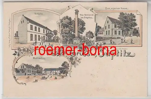 79480 Ak Lithographie Gruss de Süptitz Hostel, Ziethenhof, etc. vers 1900