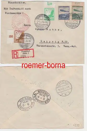 79629 Zeppelin lettre recommandée Europe Amérique du Nord 05.05.1936