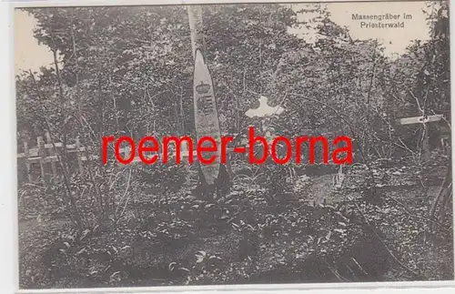 79650 Ak tombeaux de masse dans la forêt sacerdotale dans le 1er conflit mondial 1915