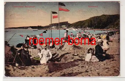 79718 Ak Mer Baltiquebad Möltenort Plage de baignade 1916