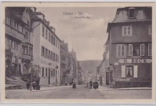 79910 Ak Zabern im Elsass Hauptstrasse 1916