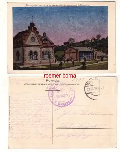 79922 Ak Przemysl Orangerie am Schlossberg 1917