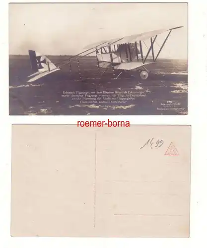 79927 Foto Ak Erbeutete Flugzeuge: Französischer Codron-Doppeldecker um 1915