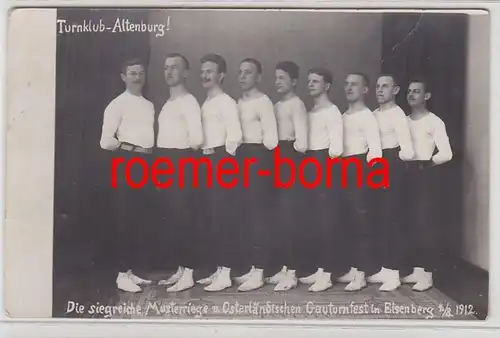 79994 Foto Ak Turnklub Altenburg beim Gauturnfest in Eisenberg 1912