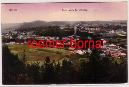 80038 Ak Nossen Total vom Kirschberg 1913