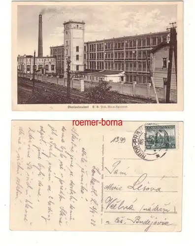 80159 Ak Oberlemannnsdorf Horní Litvínov Maco-Spinnerie 1899