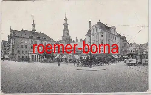 80235 Feldpost Ak Poznan vieux marché 1916