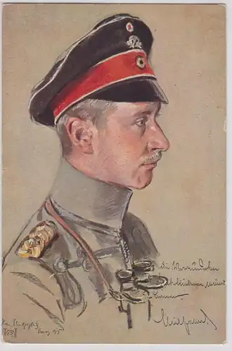 80333 Feldpost Ak Kronprinz Wilhelm 1. Régiment du corps Husaren n° 1, 1915