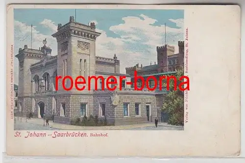 80584 Ak St.Johann Sarrebruck Gare de Sarrebrücken vers 1900