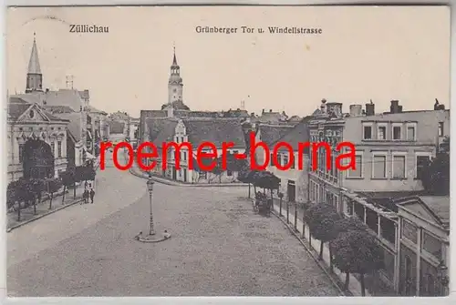 80727 Ak Züllichau Sulechów Grünberger Tor et Windellstrasse 1912