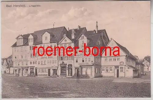 80960 Ak Bad Hersfeld Lingplatz avec magasins, atelier de dents, etc. 1912