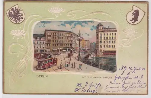 80991 Plage Passe Partout Ak Berlin Weidendammer Bridge 1902