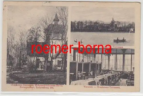 81046 Multi-image Ak Hohenschönhausen-Berlin Orangesee-Terrasses 1924