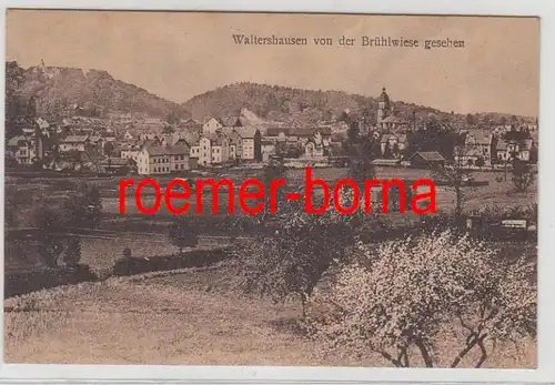 81168 Ak Waltershausen von der Brühlwiese gesehen 1919