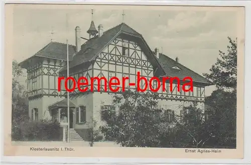 81172 Ak Klosterlausnitz i.Thür. Ernst Agnes-Heim 1935