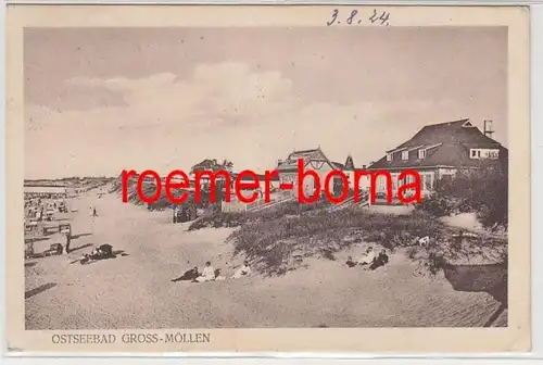 81194 Ak Balade Baltique Gross Möllen Mielno in Pommern Plagemotiv 1924