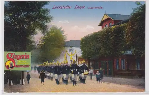 82068 Reklame Feldpost Ak Lockstedter Lager Lagerstrasse 1915