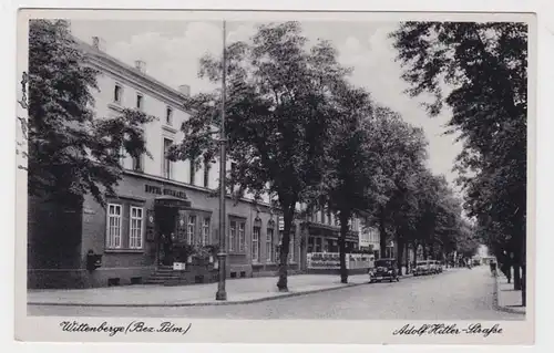 82388 Mehrbild Ak Wittenberge (Bez.Potsdam) Strassenansicht 1943