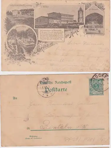 83586 DR Plein de choses Carte postale PP9/F284 Salutation en résine 1895
