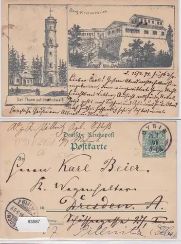 83587 DR Plein de choses Carte postale PP9/F293/6 Salutation de la haute forêt 1894
