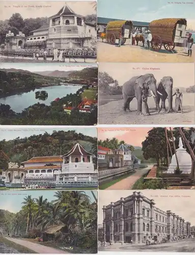 83846/8 Ak Colombo Sri Lanka Ceylan Vues de la ville 1914