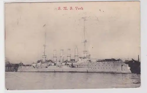 84891 Ak navire de guerre S.M.S. York 1906
