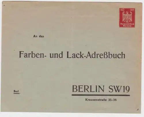 84997 DR Ganzsachen Umschlag PU101/B5 Farben Adressbuch Berlin