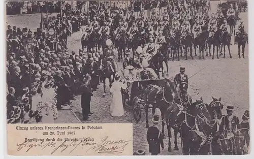 85188 AK Arrivée de notre couple de princes héritiers à Potsdam le 20 juin 1905