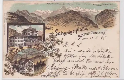 85355 Ak Lithographie Synige Platte berner Oberland 1896