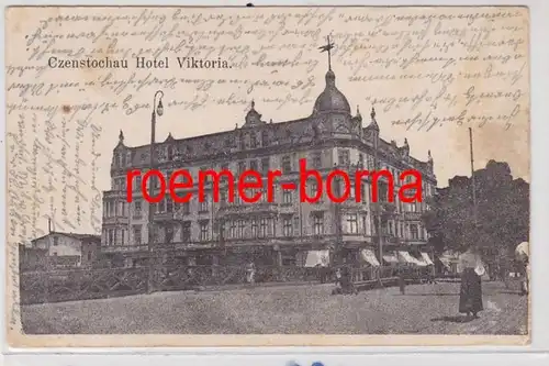 85428 Ak Czenstochau Hotel Viktoria 1914